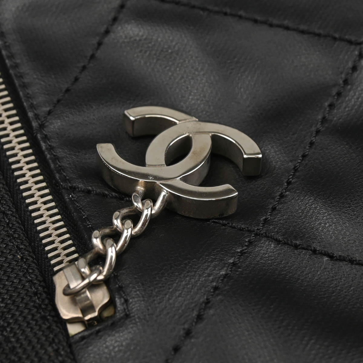 Chanel 2012-2013 Black Leather Paris-Biarritz GM Tote Handbag