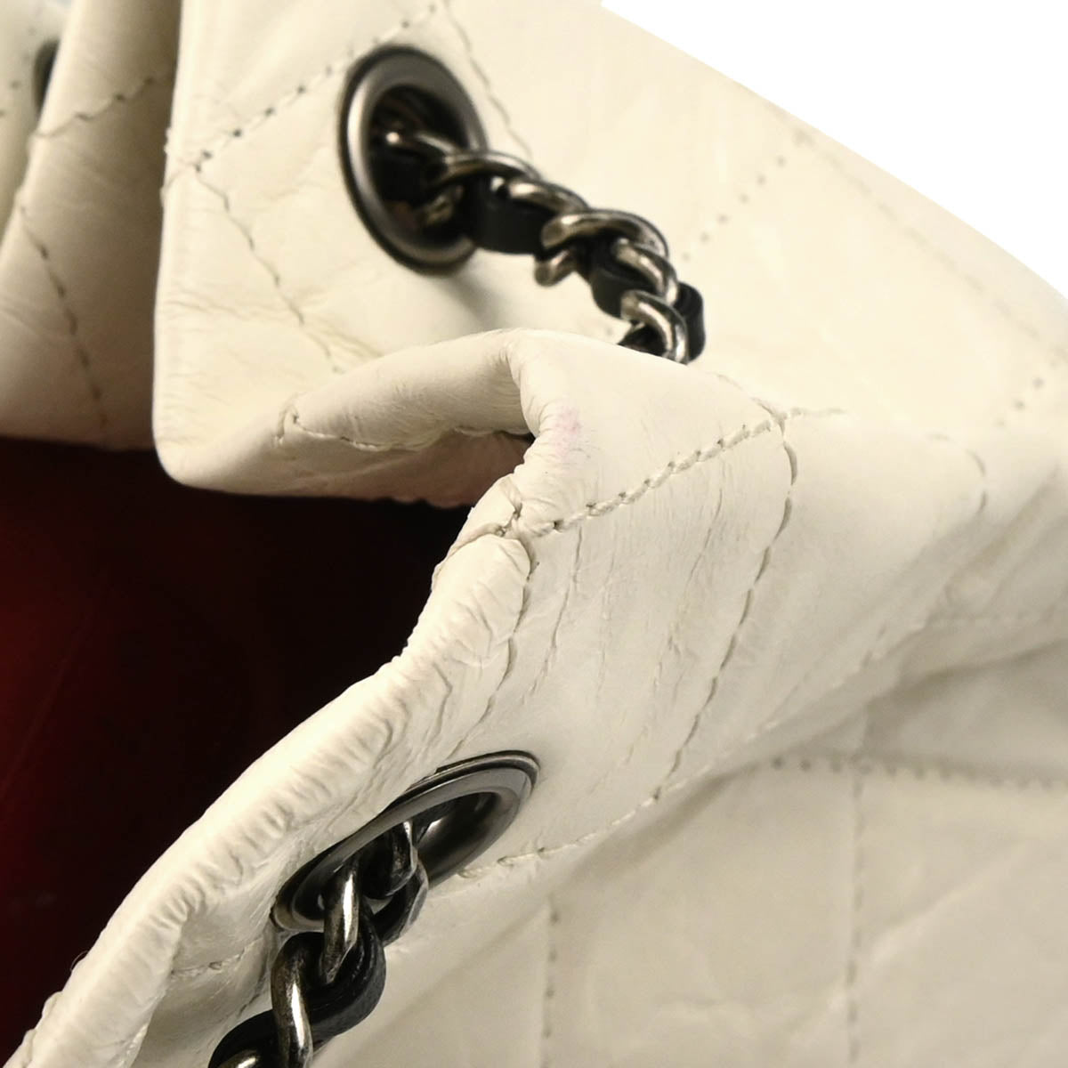 Chanel 2017-2018 White Black Lambskin Calfskin Gabrielle Backpack