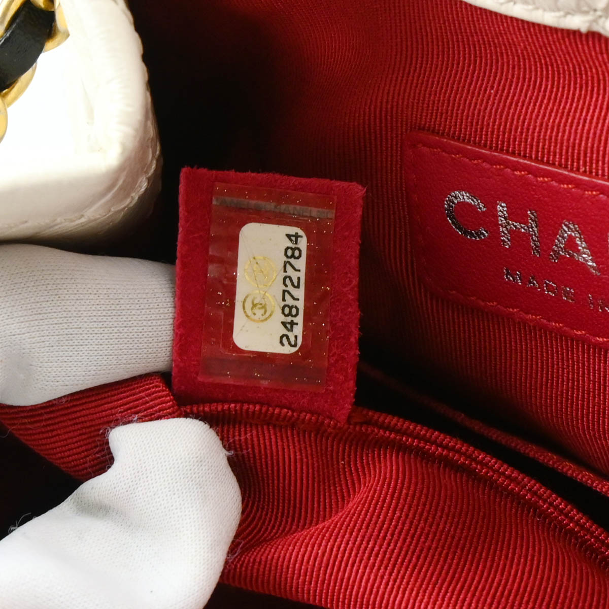 Chanel 2017-2018 White Black Lambskin Calfskin Gabrielle Backpack