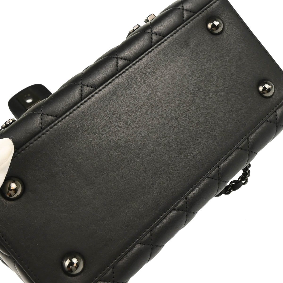 Chanel 2016-2017 Black Lambskin Cockpit Flap Shoulder Bag