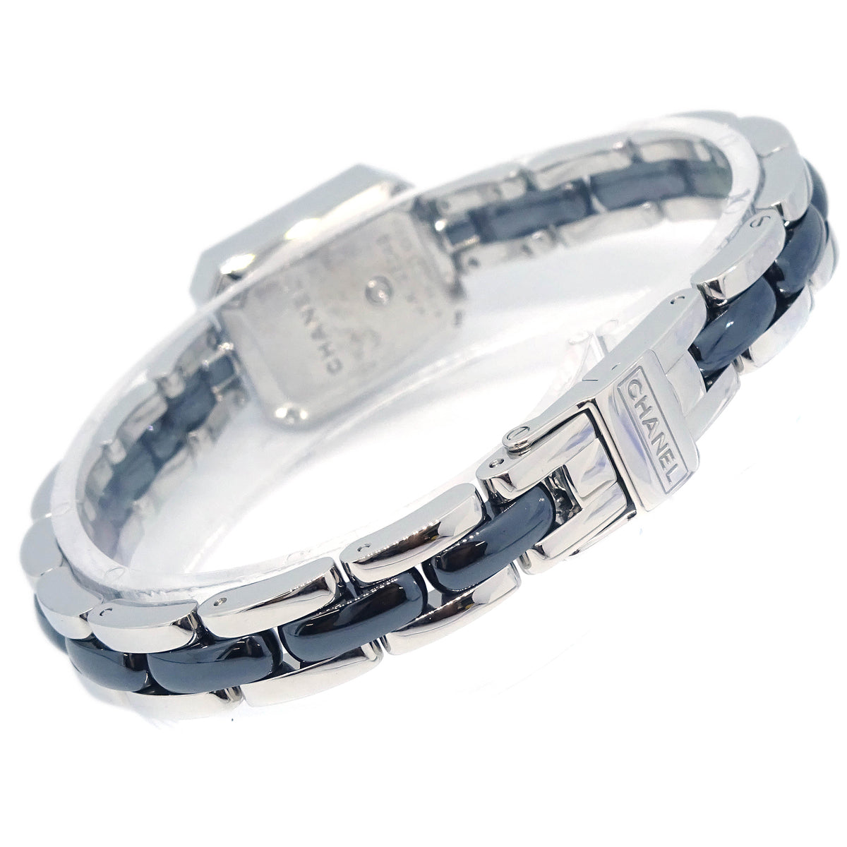 Chanel Premiere H2163 Quartz Watch Ceramic SS Diamond