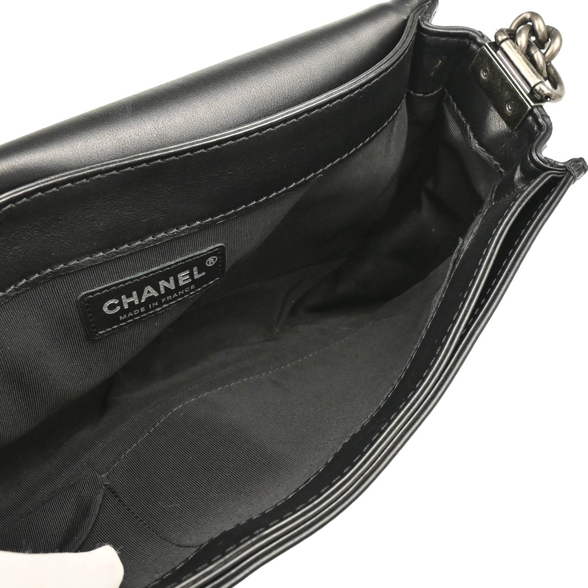 Boy Reverso Chanel 2013-2014 Black Lambskin Medium Shoulder Bag