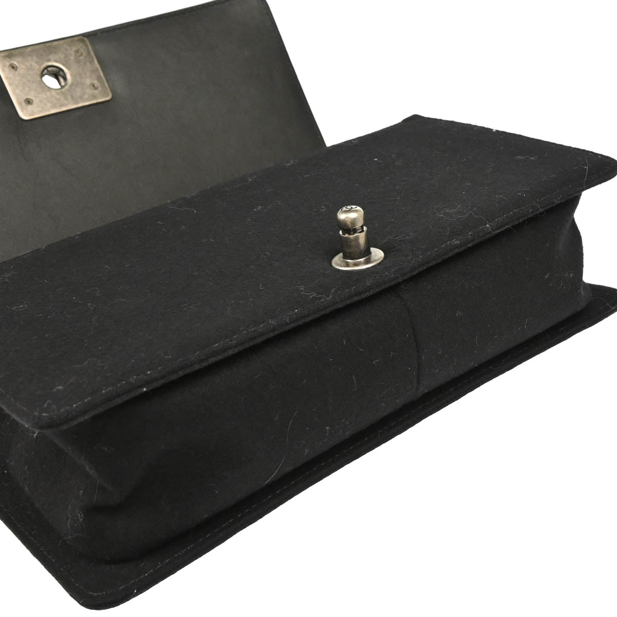 Boy Chanel 2018-2019 Black Cotton Medium Shoulder Bag