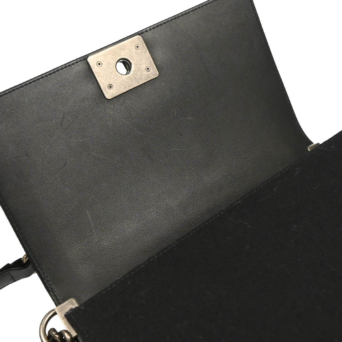 Boy Chanel 2018-2019 Black Cotton Medium Shoulder Bag