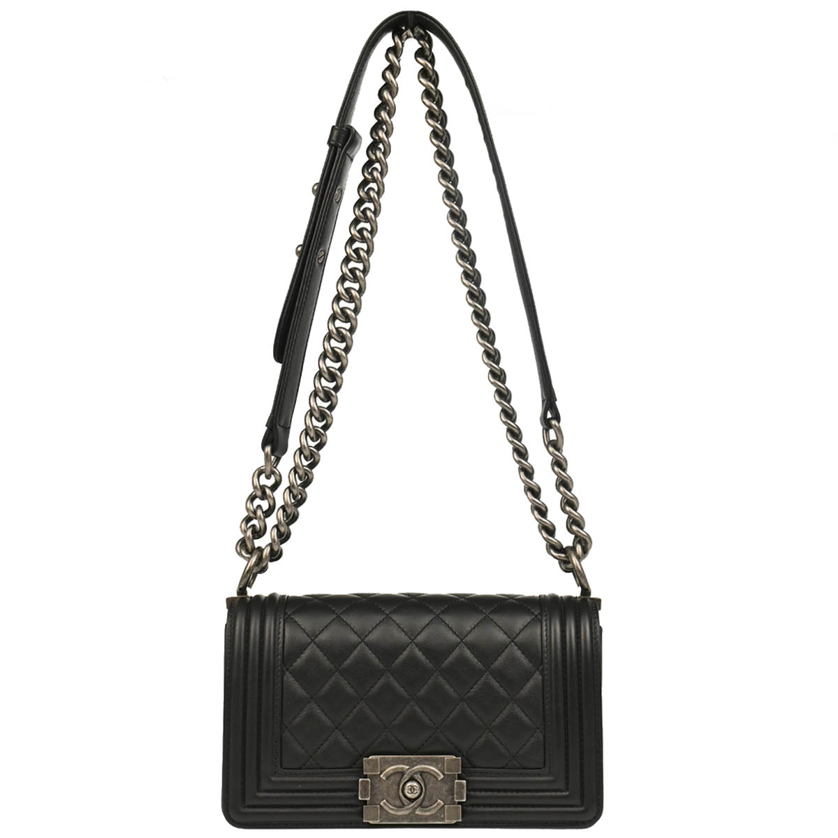 Boy 2018-2019 Chanel Black Lambskin Small Chain Shoulder Bag