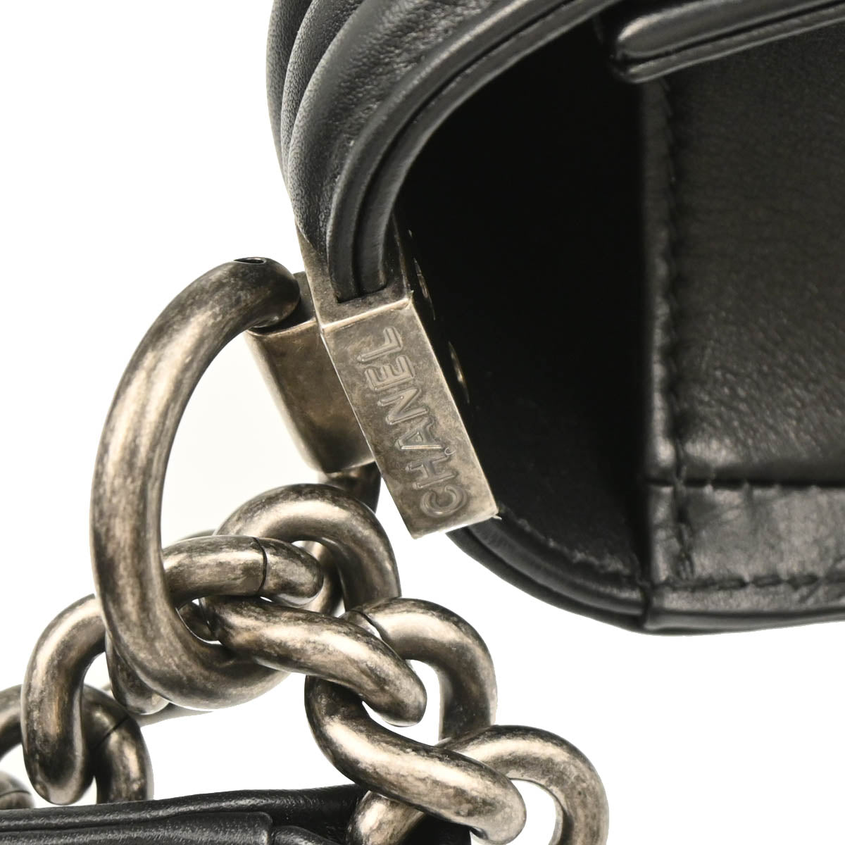Boy 2018-2019 Chanel Black Lambskin Small Chain Shoulder Bag