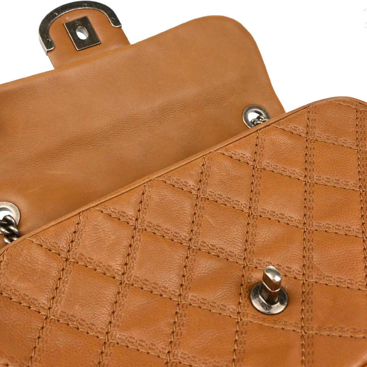 Chanel 2013-2014 Brown Calfskin Coco Sporran Shoulder Bag
