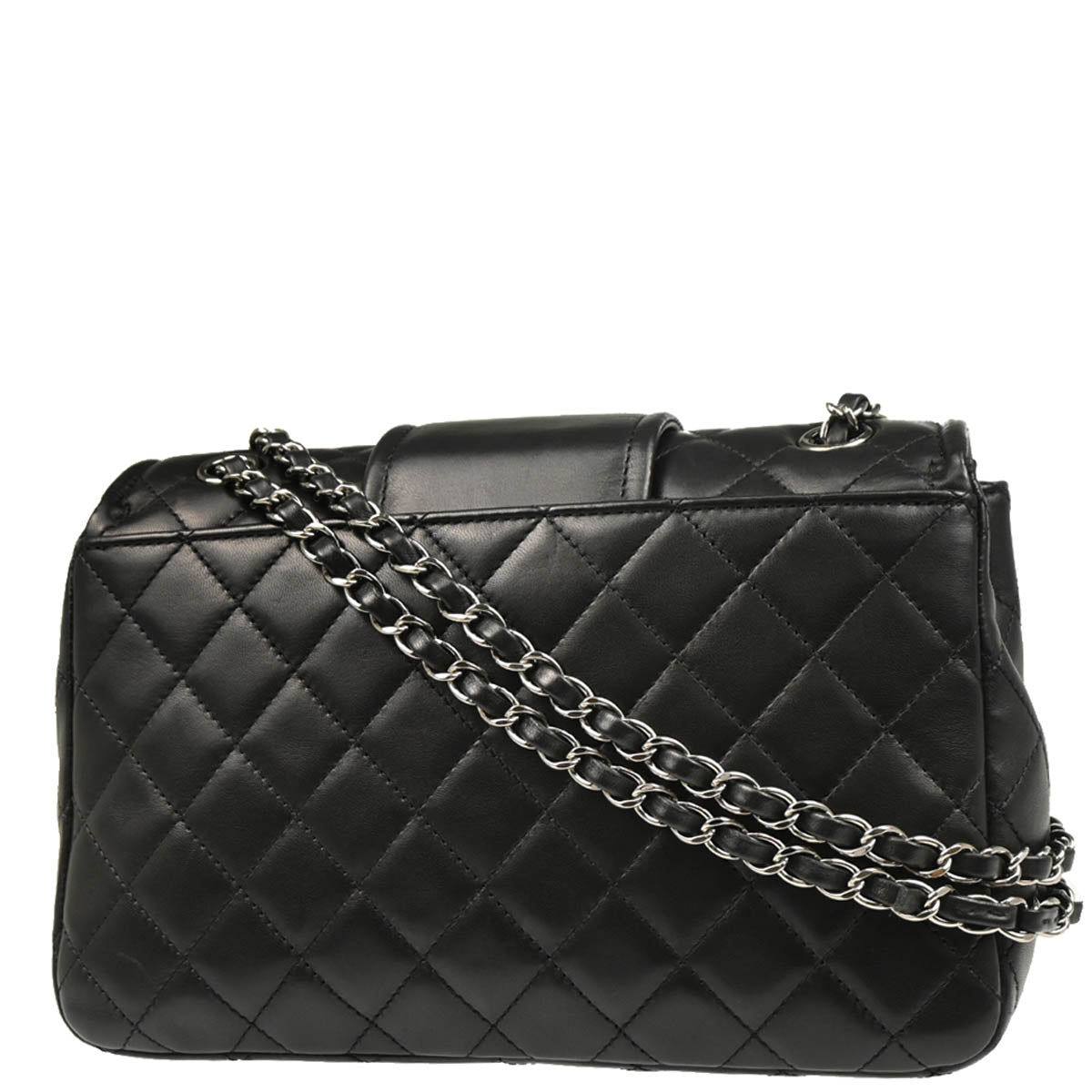 Chanel 2017 Black Lambskin Elementary Chic Shoulder Bag