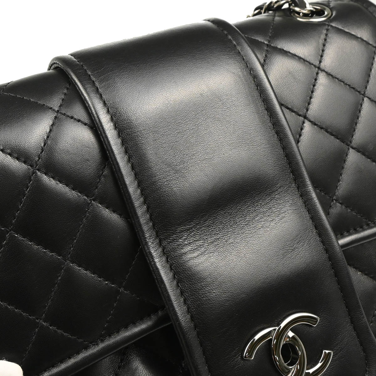 Chanel 2017 Black Lambskin Elementary Chic Shoulder Bag