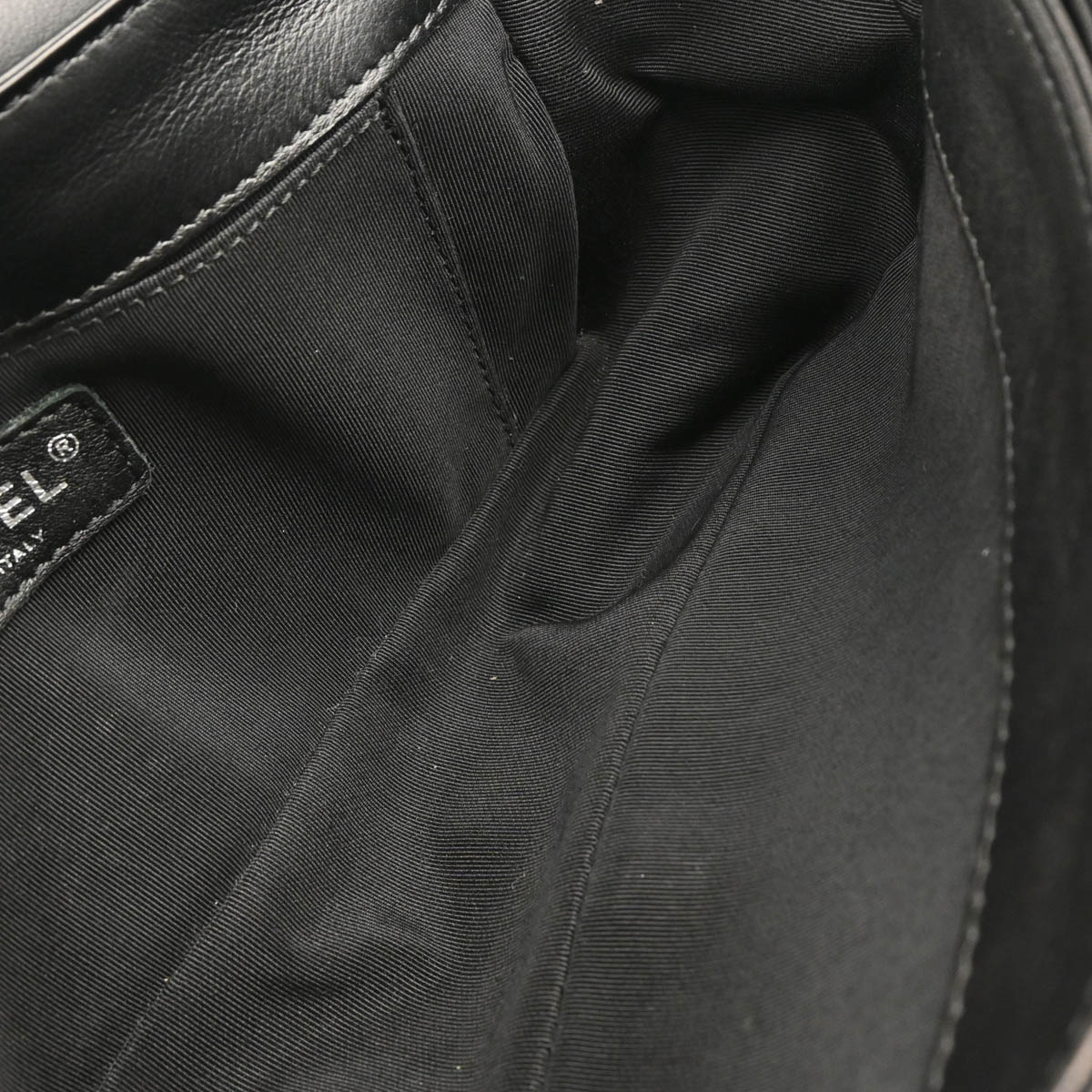 Boy Reverso Chanel 2013-2014 Black Lambskin Medium Shoulder Bag