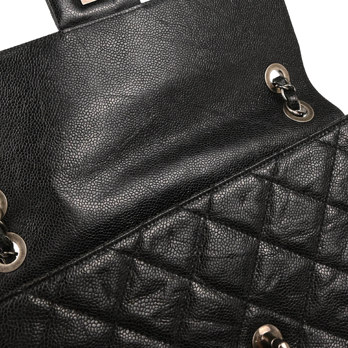 Chanel 2013-2014 Black Caviar CC Crave Shoulder Bag