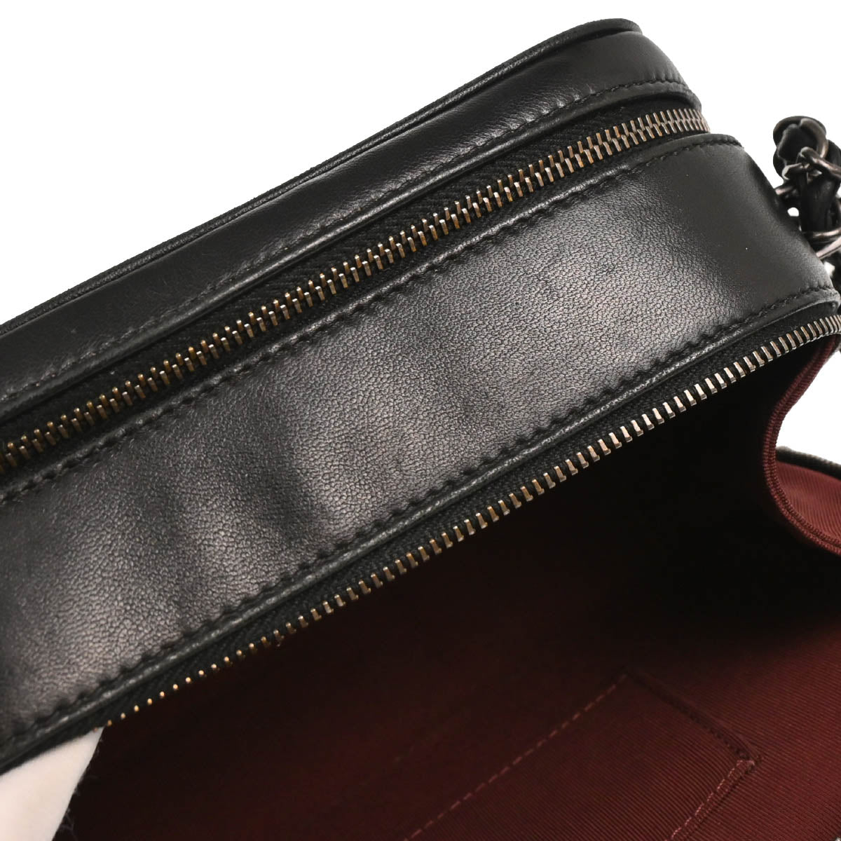 Chanel 2014-2015 Black Lambskin Small Coco Boy Camera Bag