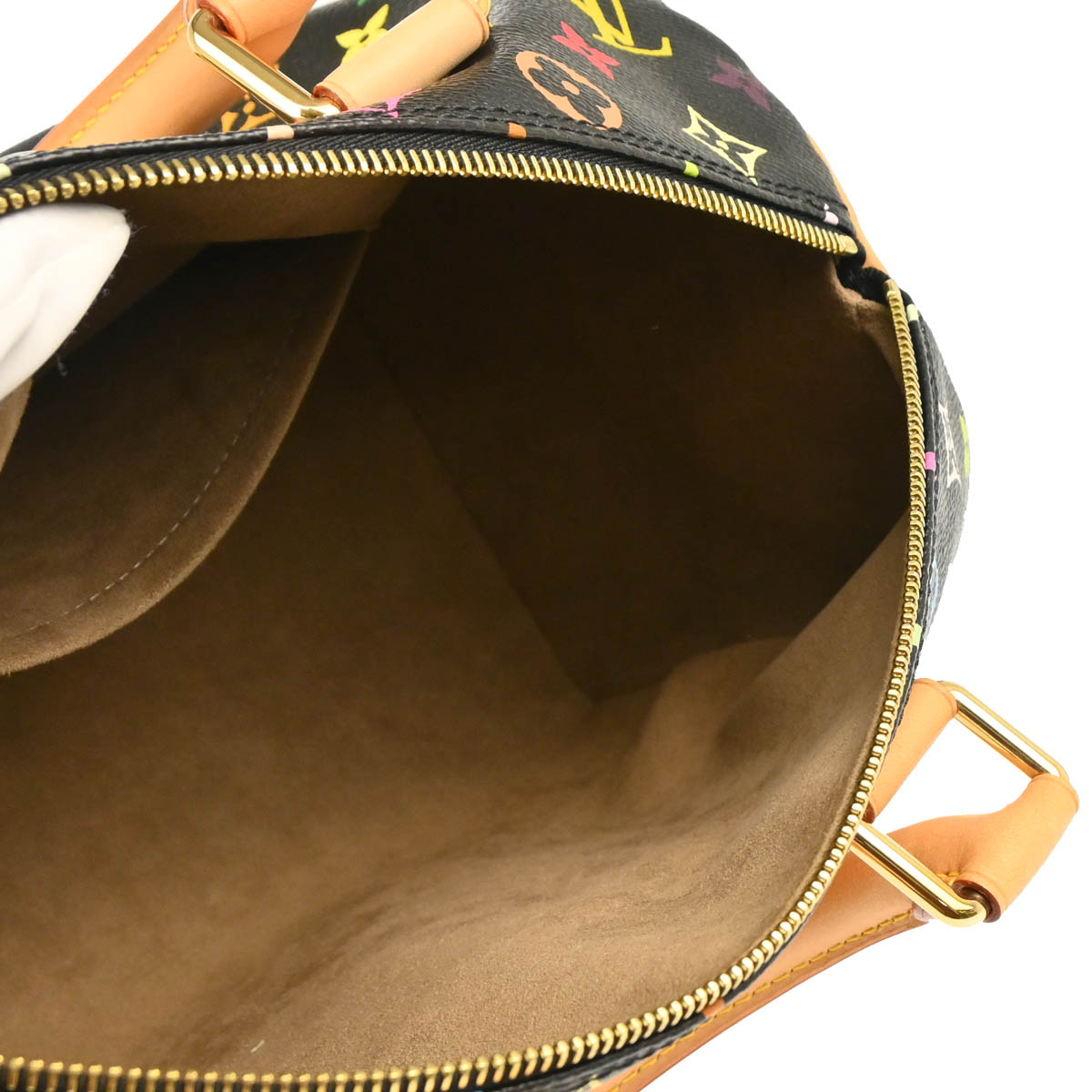 Louis Vuitton Black Monogram Multicolor Speedy 30 Handbag M92642