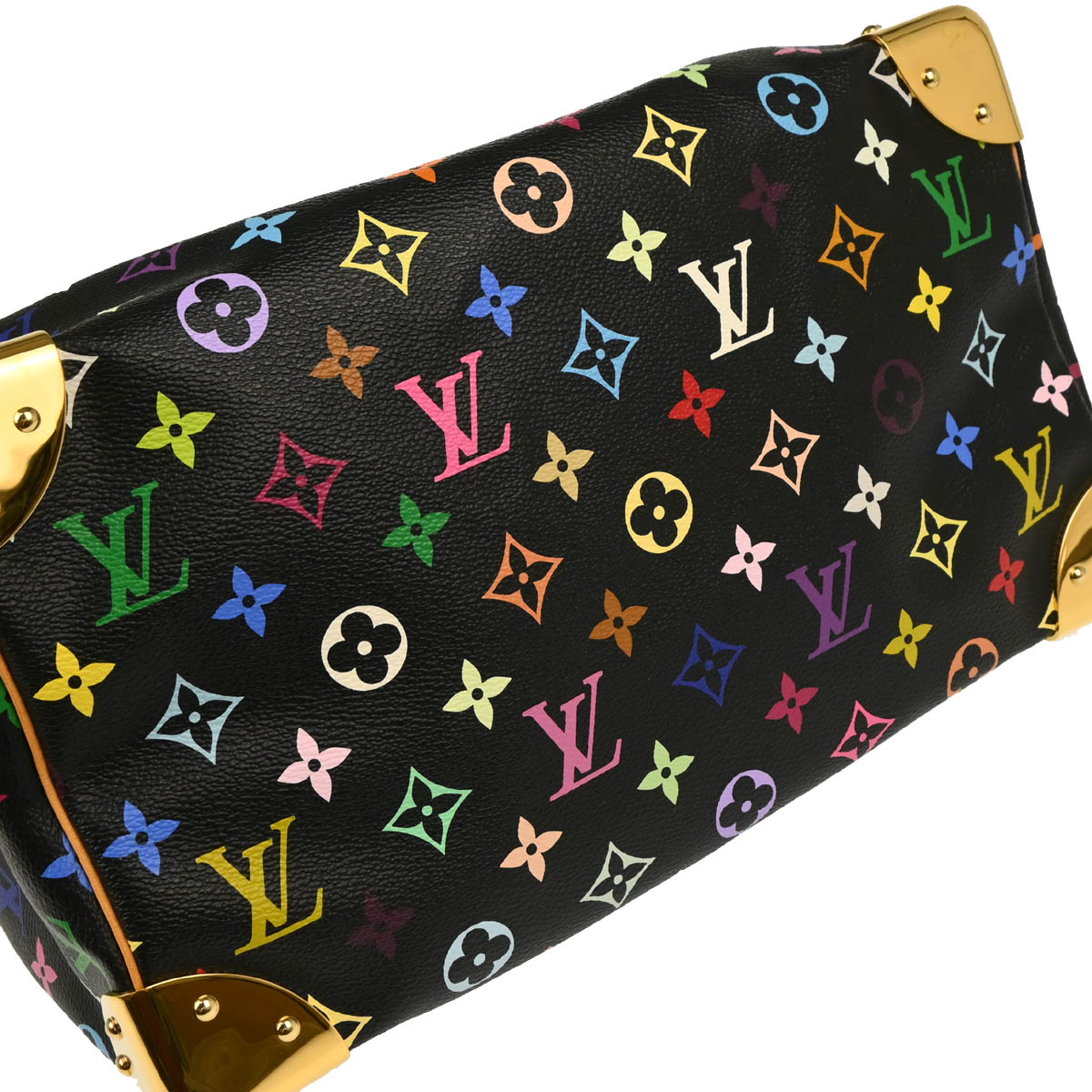 Louis Vuitton Black Monogram Multicolor Speedy 30 Handbag M92642