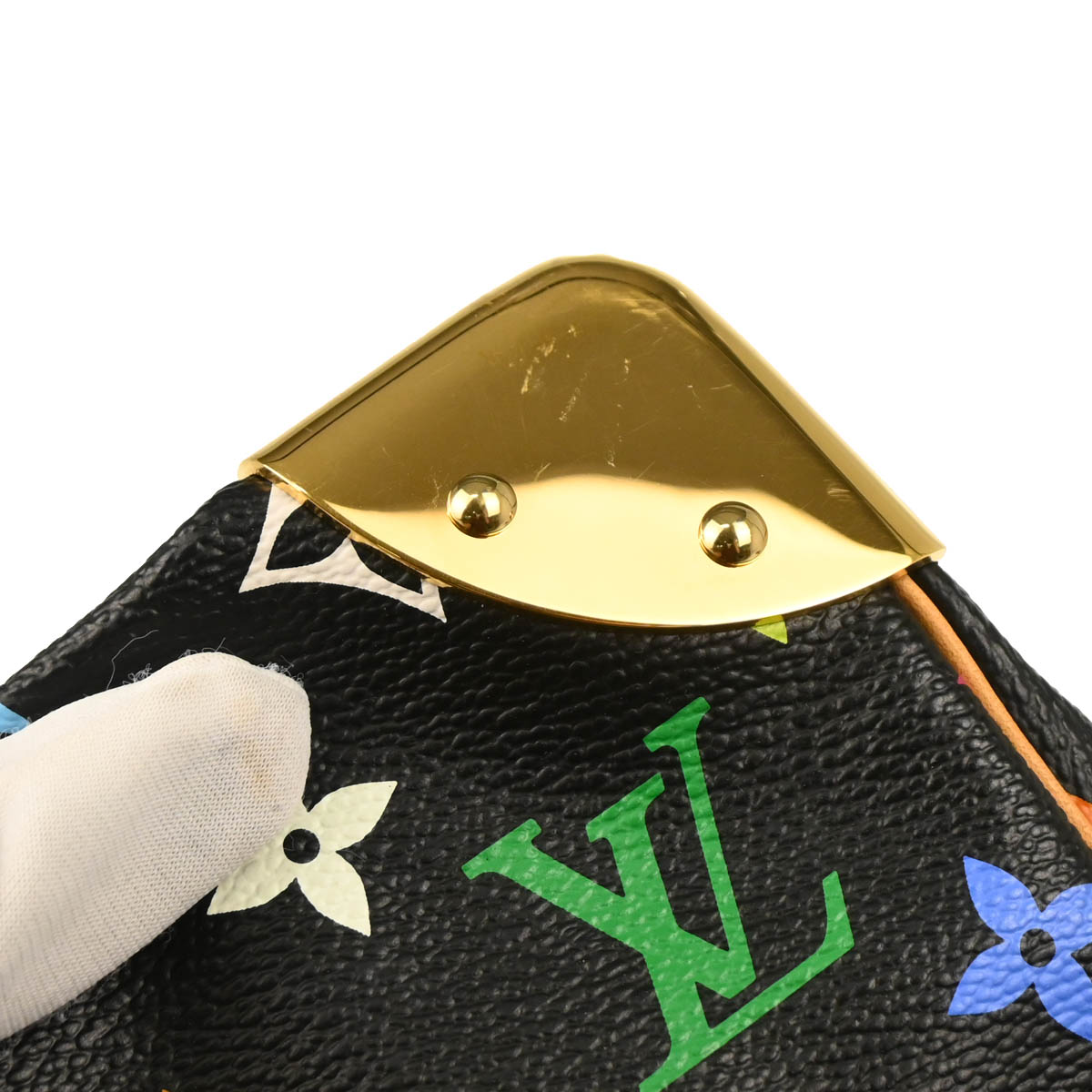 Louis Vuitton Black Monogram Multicolor Speedy 30 Handbag M92642