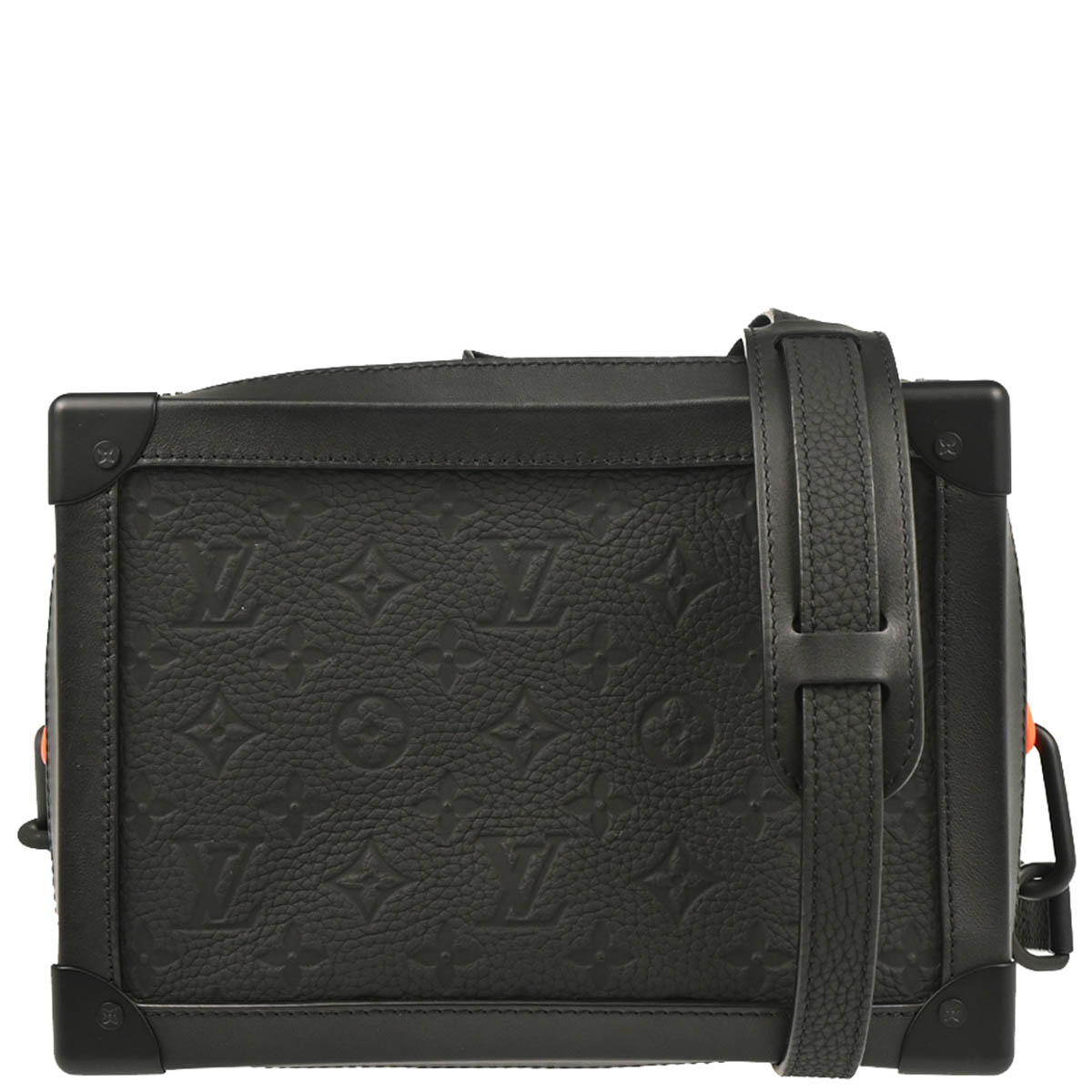 Louis Vuitton Black Taurillon Soft Trunk Shoulder Bag M53288