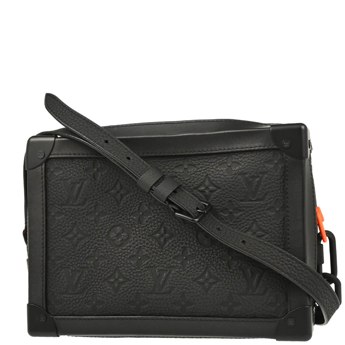 Louis Vuitton Black Taurillon Soft Trunk Shoulder Bag M53288