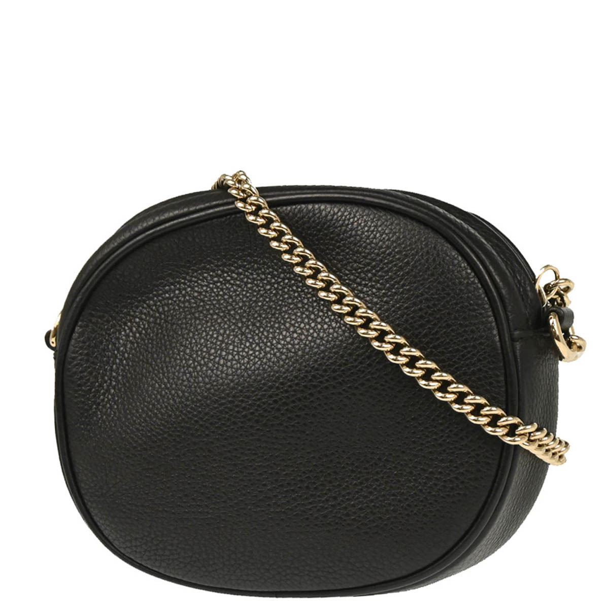Gucci Black Leather Fringe Shoulder Bag