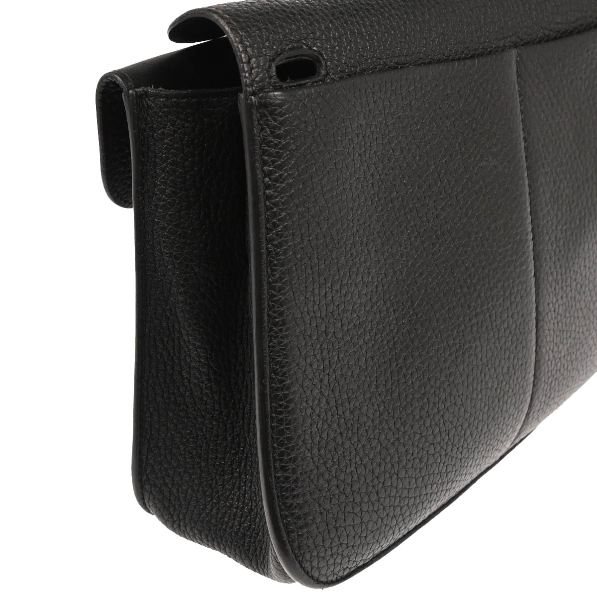 Hermes Black Togo Halzan 25 2way Shoulder Handbag