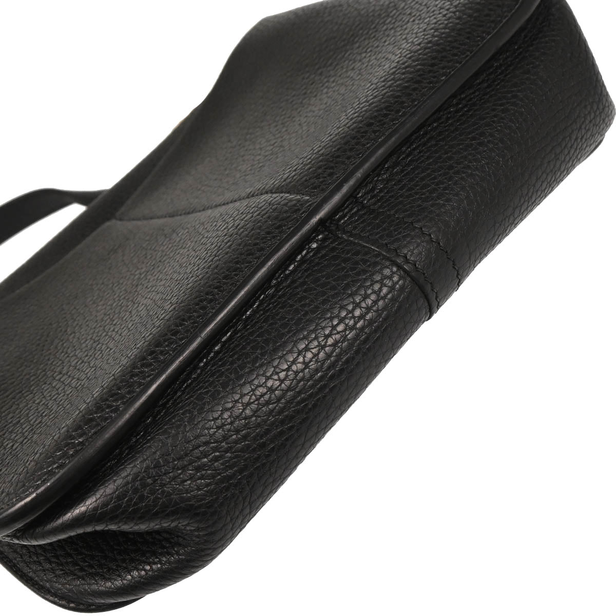 Hermes Black Togo Halzan 25 2way Shoulder Handbag
