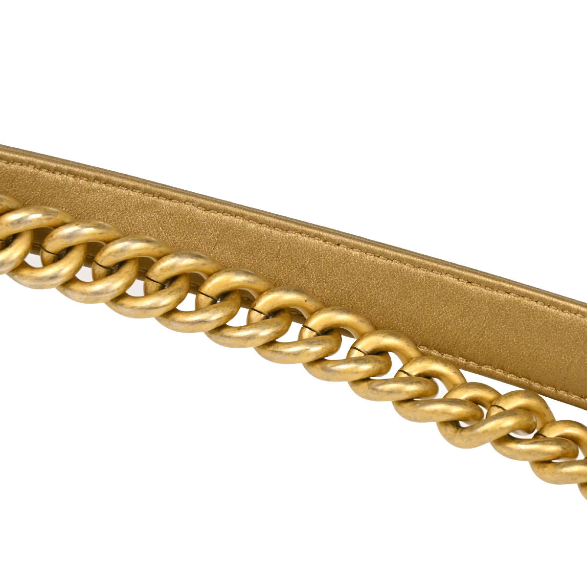 Boy Chanel 2018 Gold Lambskin Medium Shoulder Bag