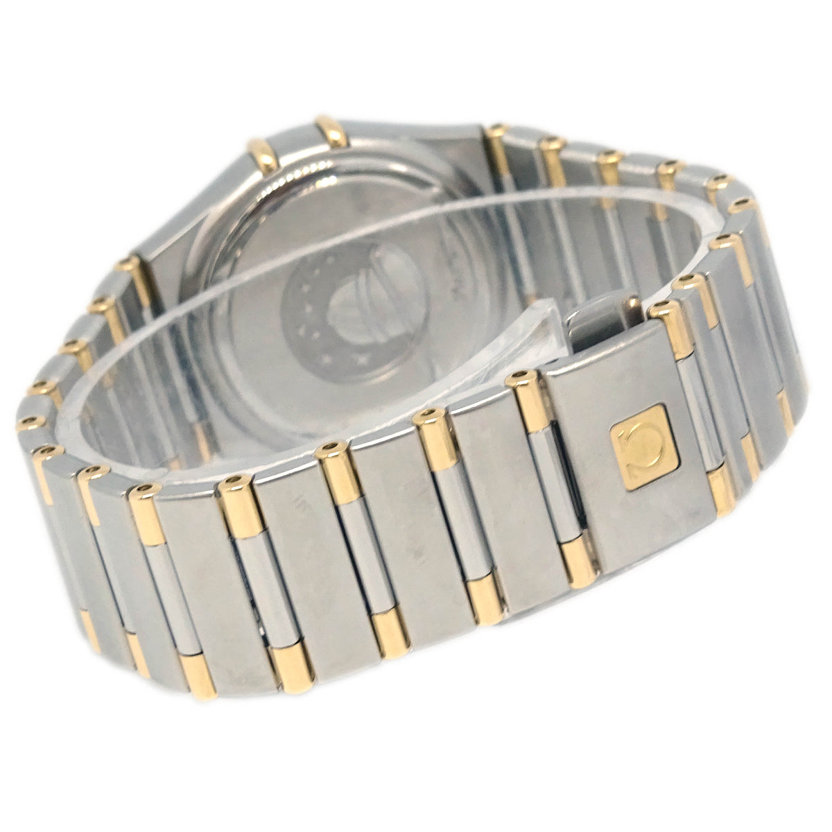 Omega Constellation Quartz Watch 18KYG SS Diamond Shell