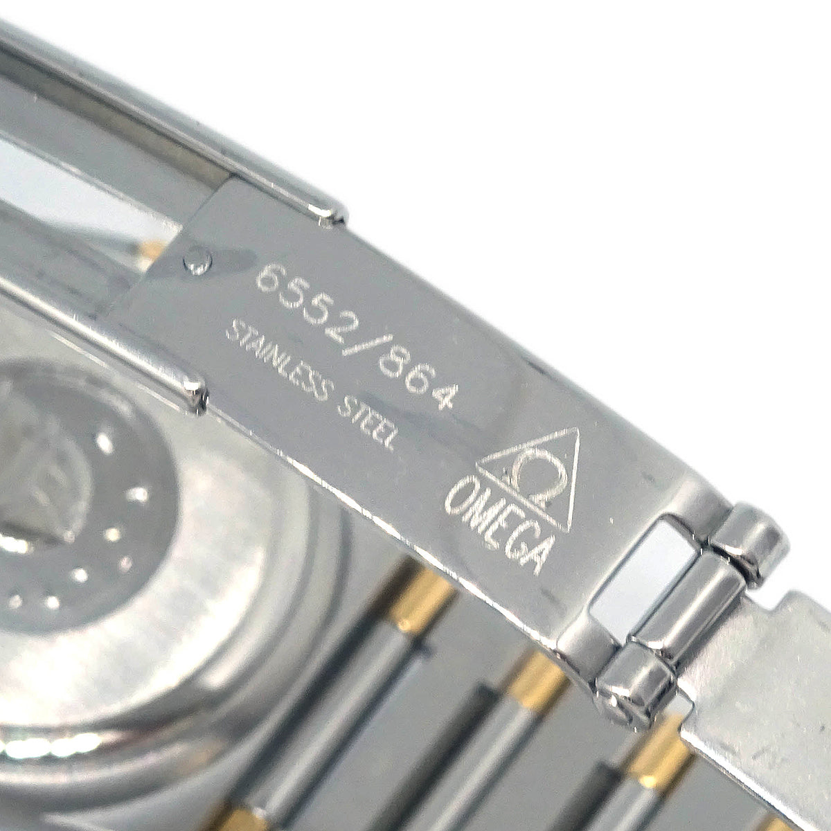 Omega Constellation Quartz Watch 18KYG SS Diamond Shell