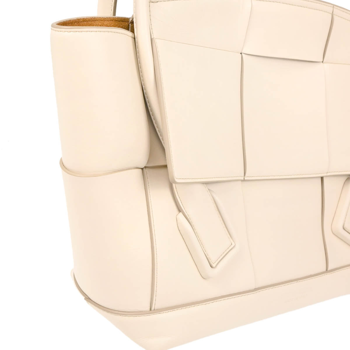 Bottega Veneta White Large The Arco Tote Bag