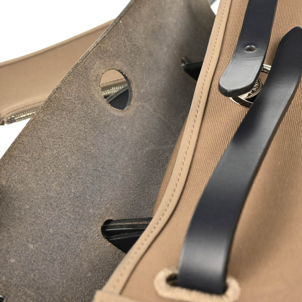 Hermes Brown Black Officier Herbag Zip PM 2 in 1 Tote Bag
