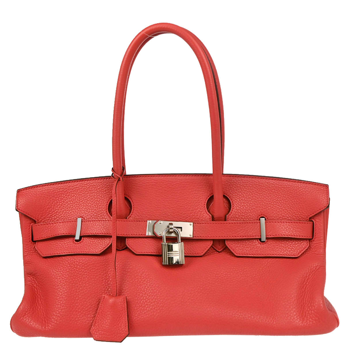 Hermes Bougainvillier Taurillon Clemence Shoulder Birkin Handbag