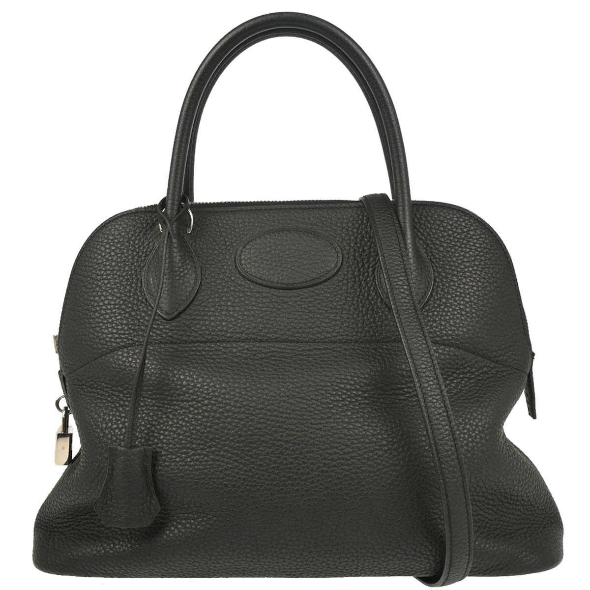 Hermes Black Taurillon Clemence Bolide 31 2way Shoulder Handbag