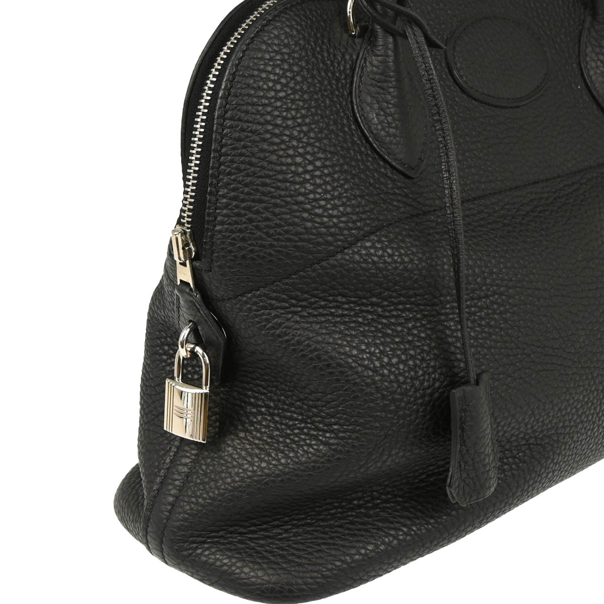 Hermes Black Taurillon Clemence Bolide 31 2way Shoulder Handbag