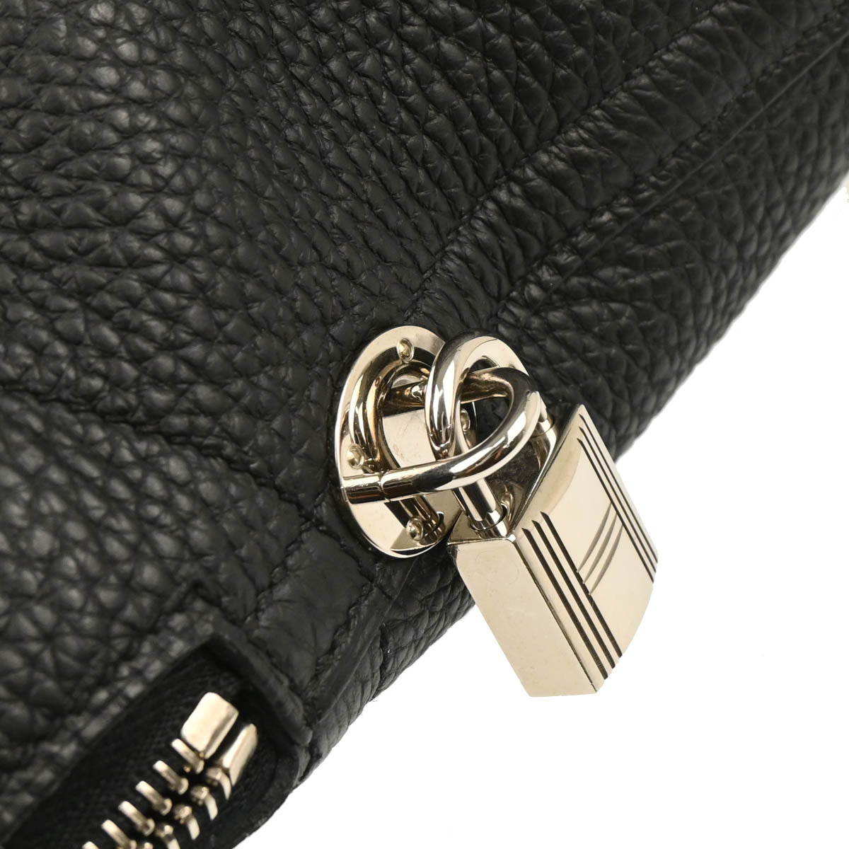 Hermes Black Taurillon Clemence Bolide 31 2way Shoulder Handbag