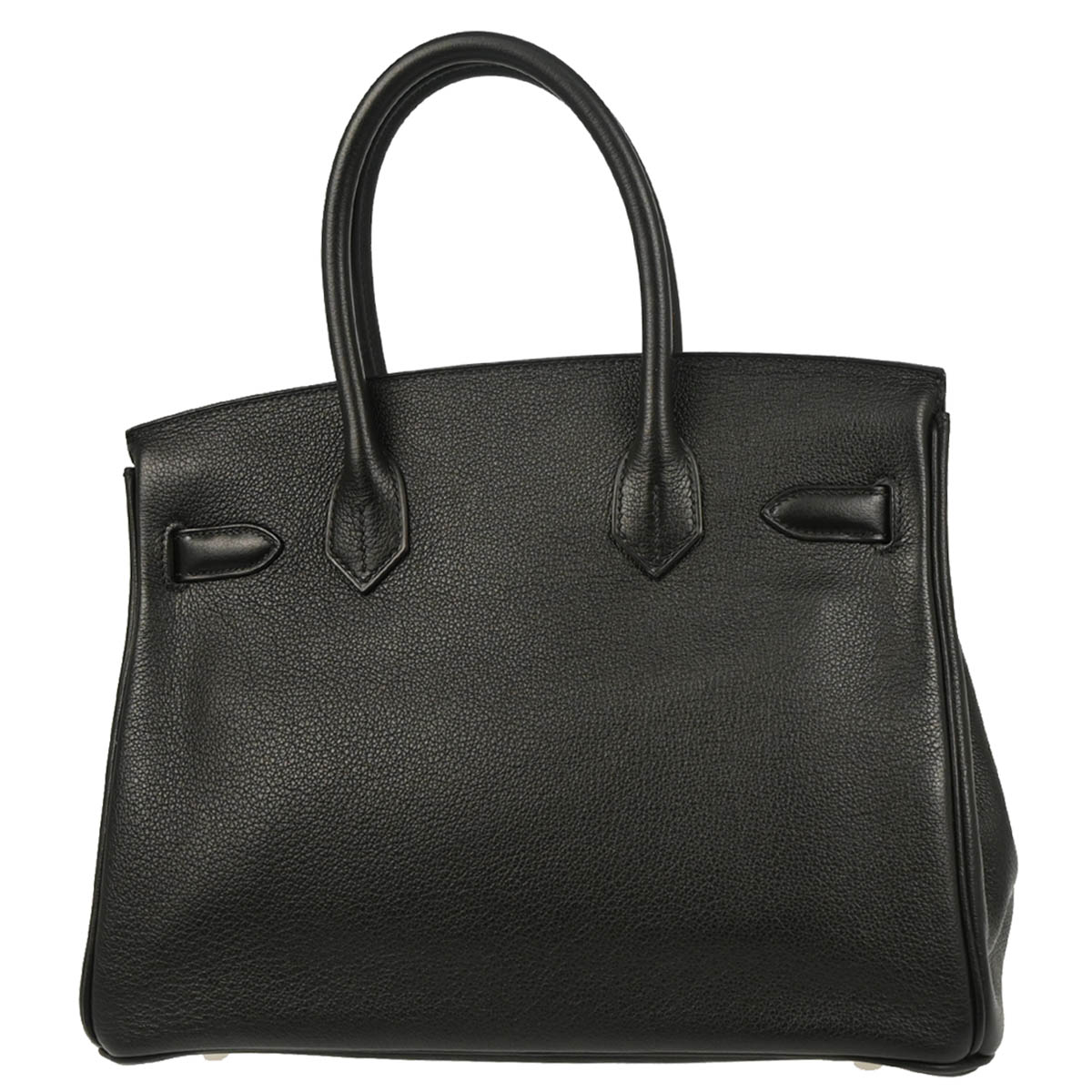 Hermes Black Evercalf Birkin 30 Handbag