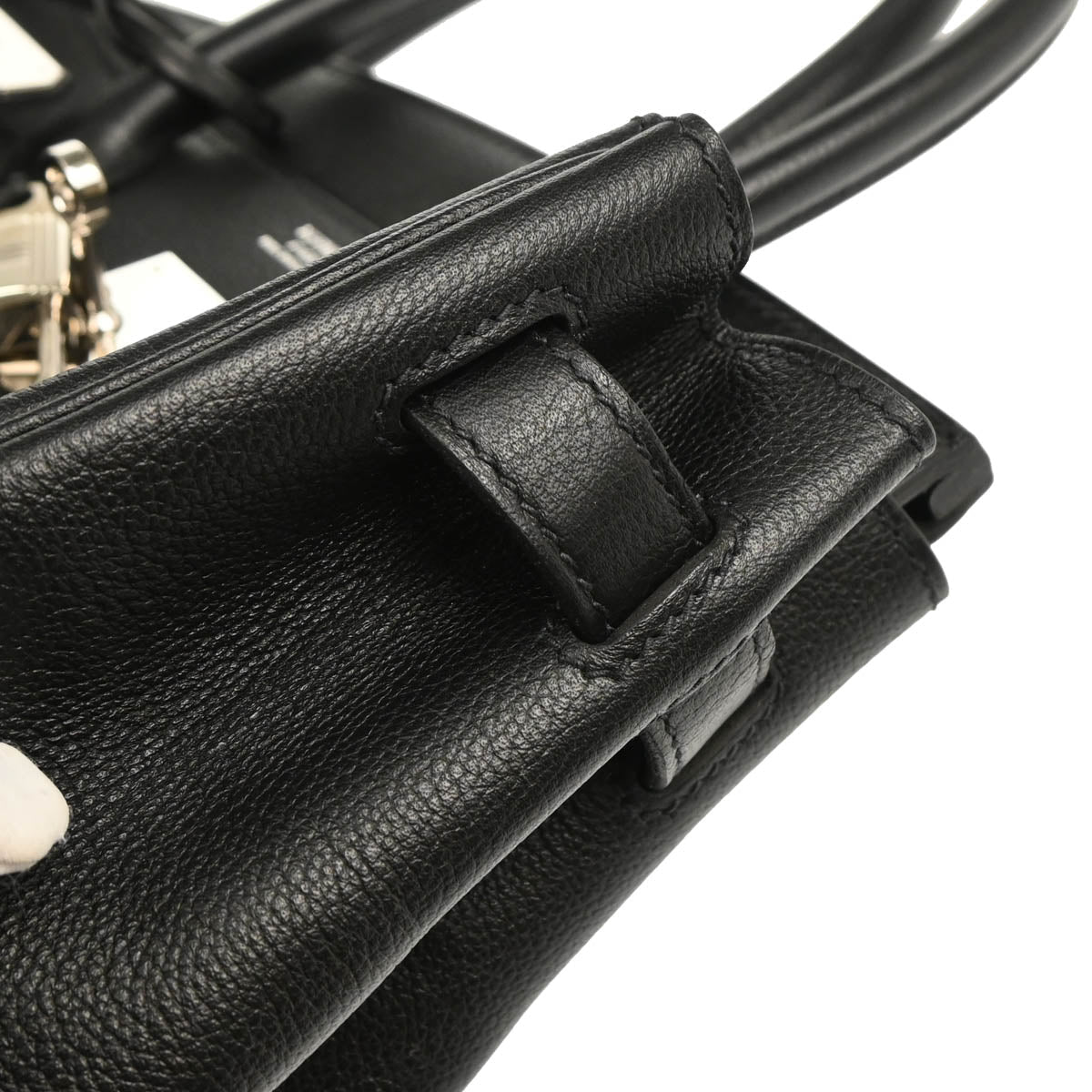 Hermes Black Evercalf Birkin 30 Handbag