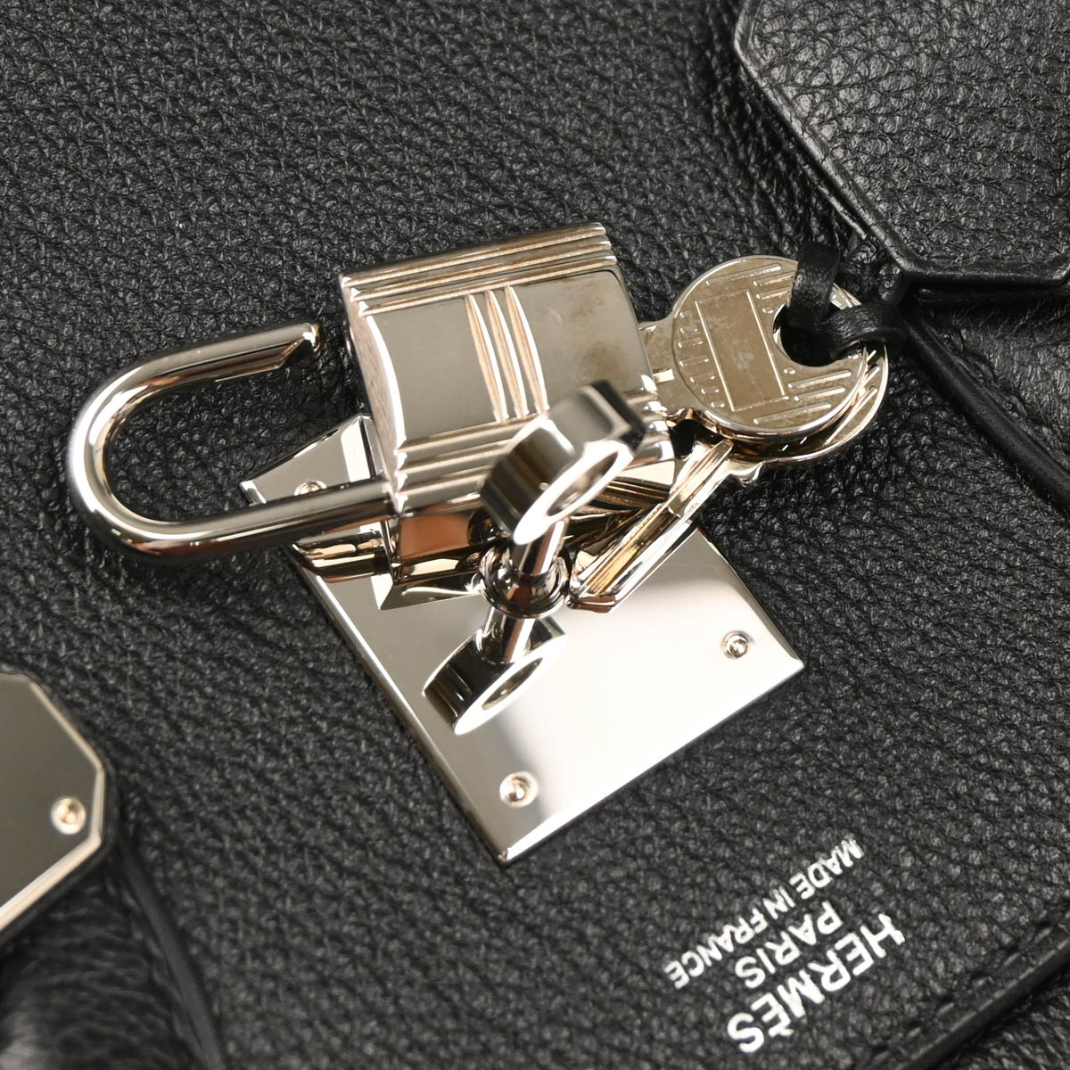 Hermes Black Evercalf Birkin 30 Handbag