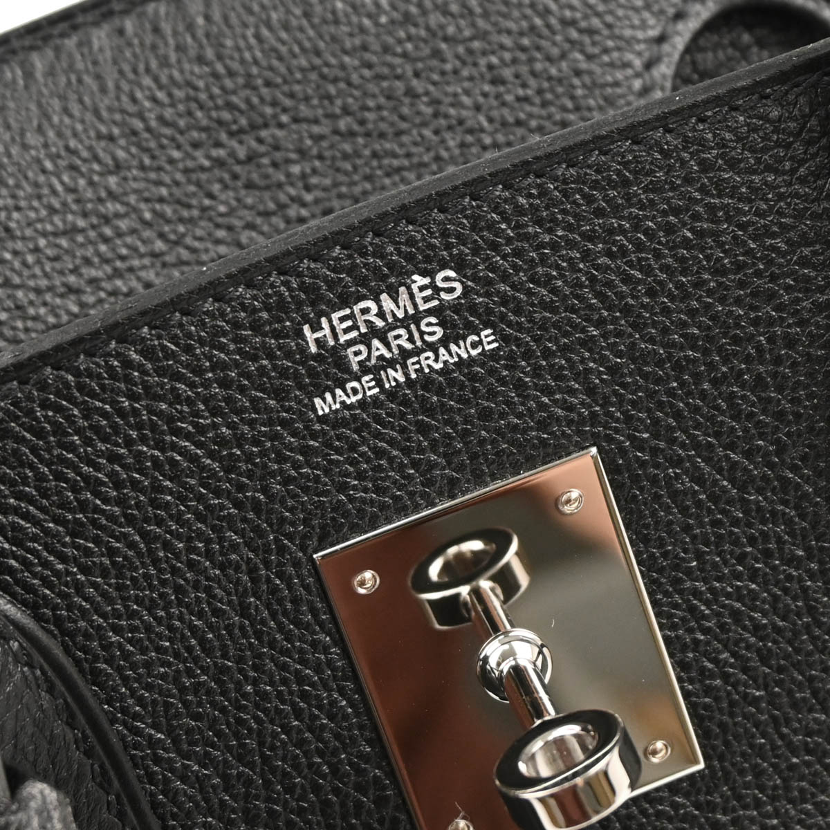 Hermes Black Evercalf Birkin 30 Handbag