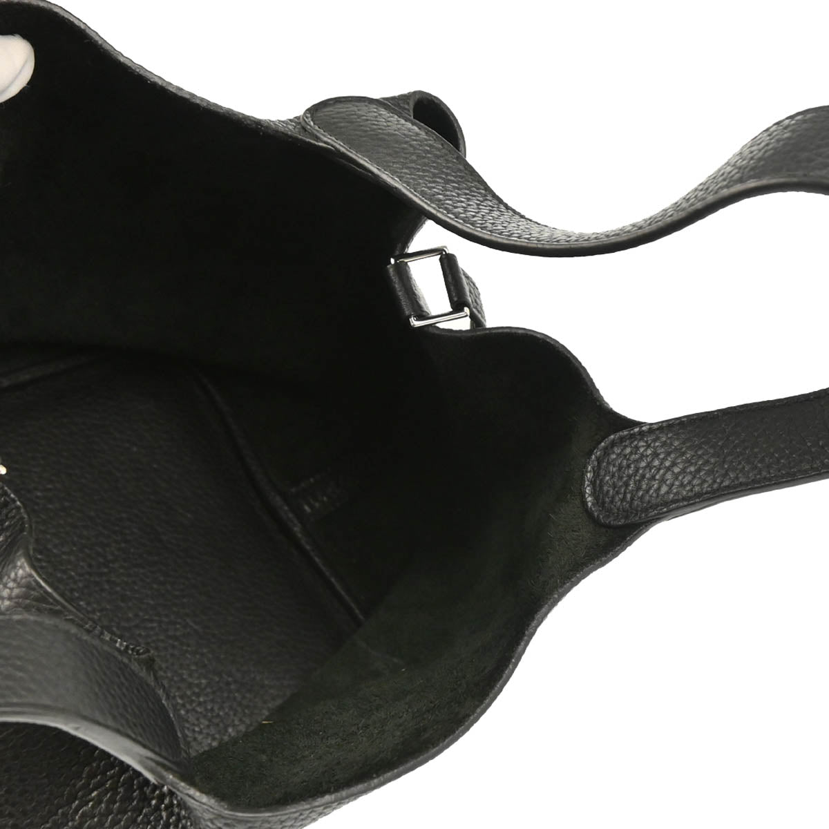 Hermes Black Taurillon Clemence Picotin Lock 22 MM Handbag