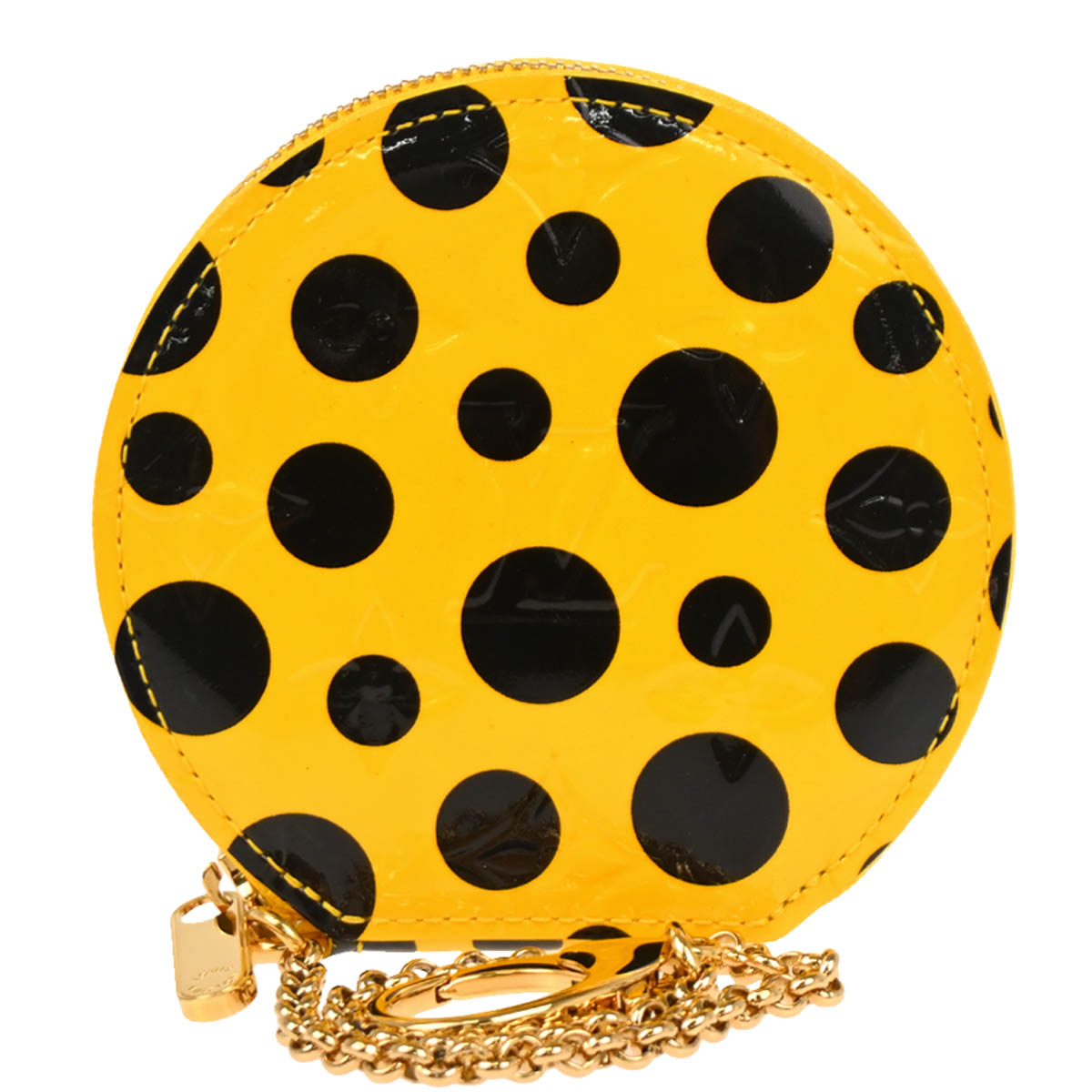 Louis Vuitton Yellow Pumpkin Dot Porte Monnet Chapeau M91569