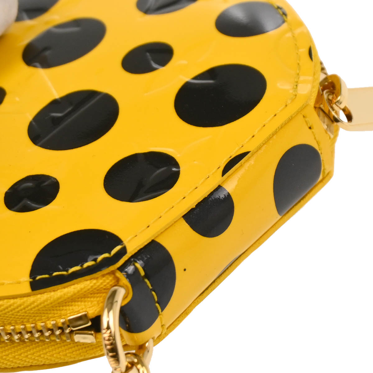 Louis Vuitton 2012 Yellow Pumpkin Dot Porte Monnet Chapeau M91569