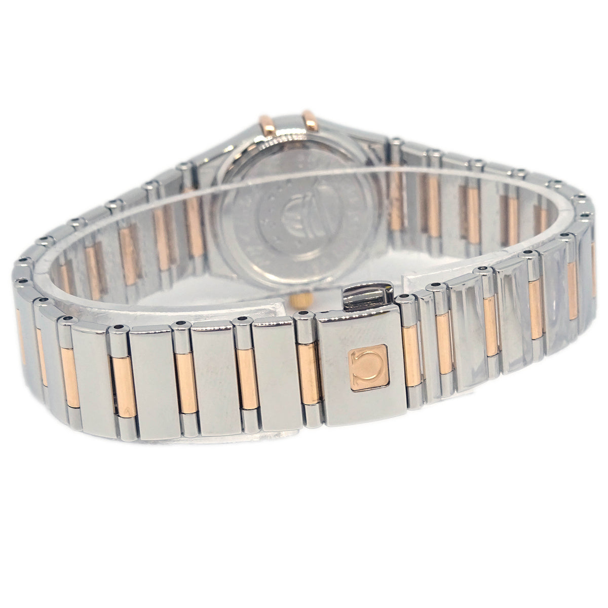 Omega Constellation Quartz Watch 18KPG SS Diamond Shell