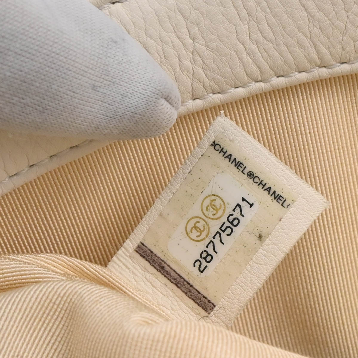 Chanel Ivory Calfskin Turnlock Small Full Flap Shoulder Bag