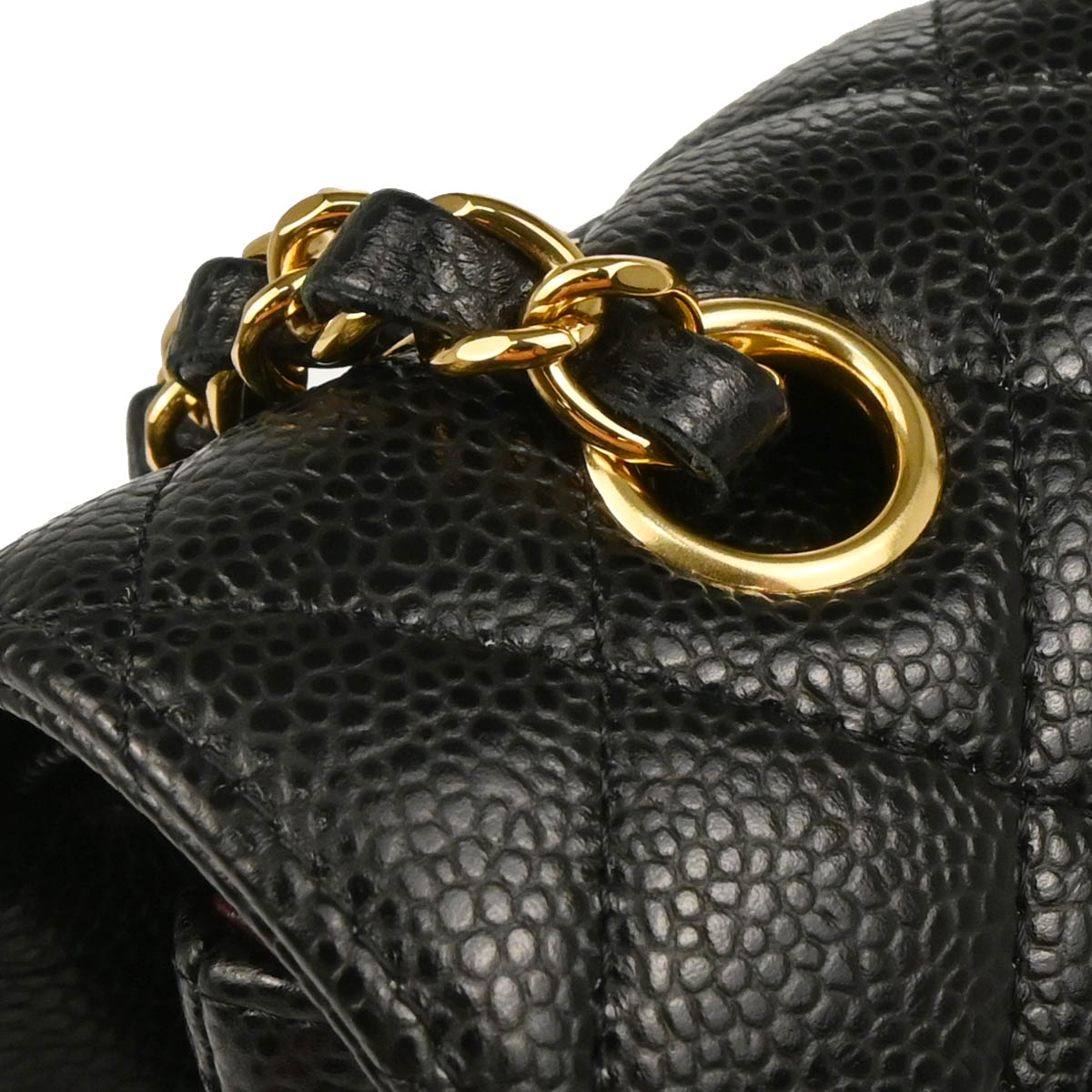 Chanel 2019 Black Caviar Small Classic Double Flap Shoulder Bag