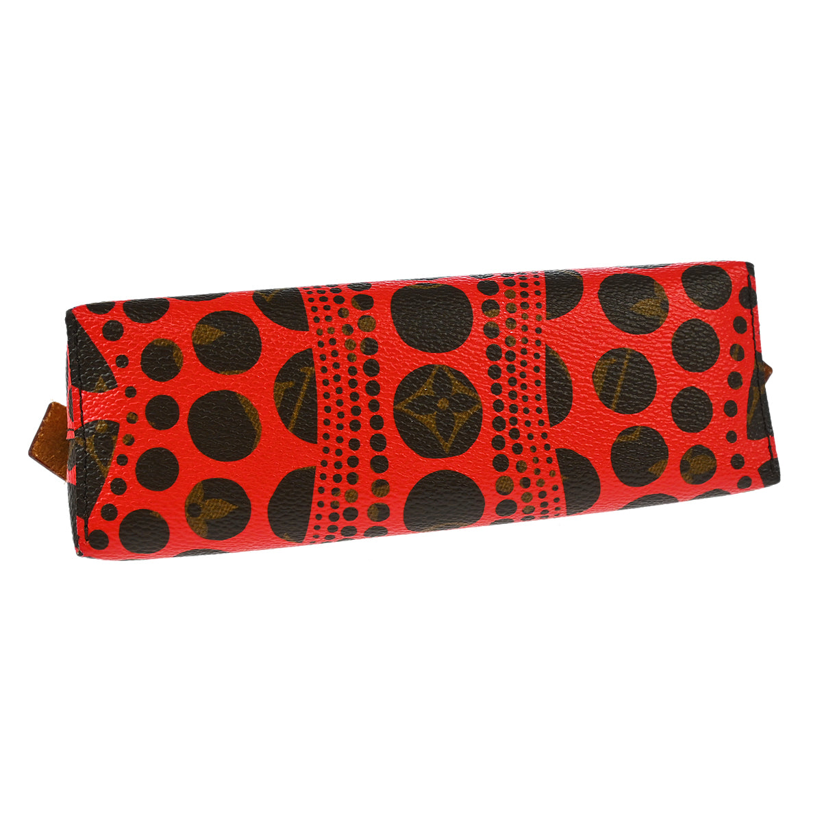 Louis Vuitton 2012 Red Monogram Pumpkin Dot Pochette Cosmetic M47347