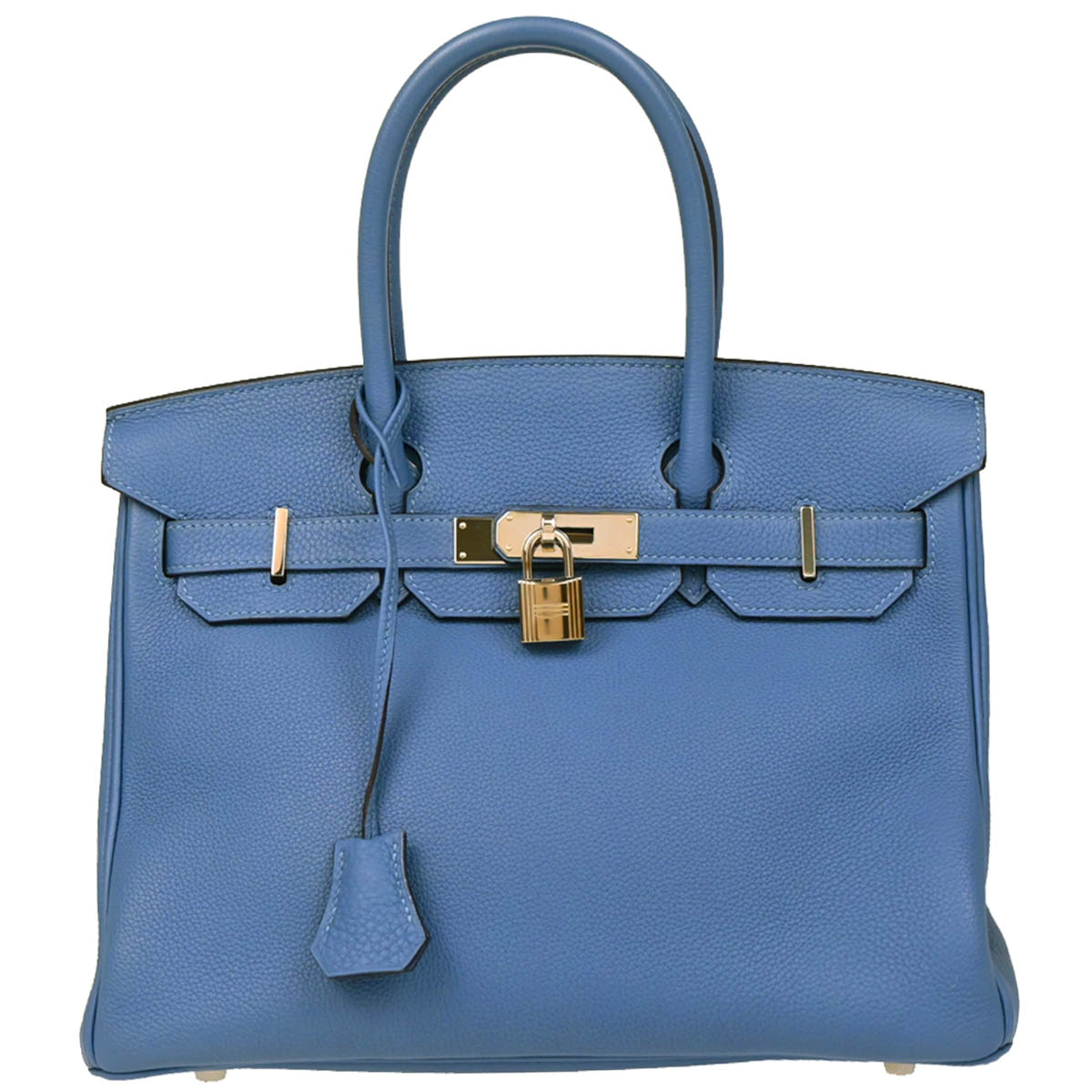 Hermes 2018 Blue Azur Togo Birkin 30 Handbag
