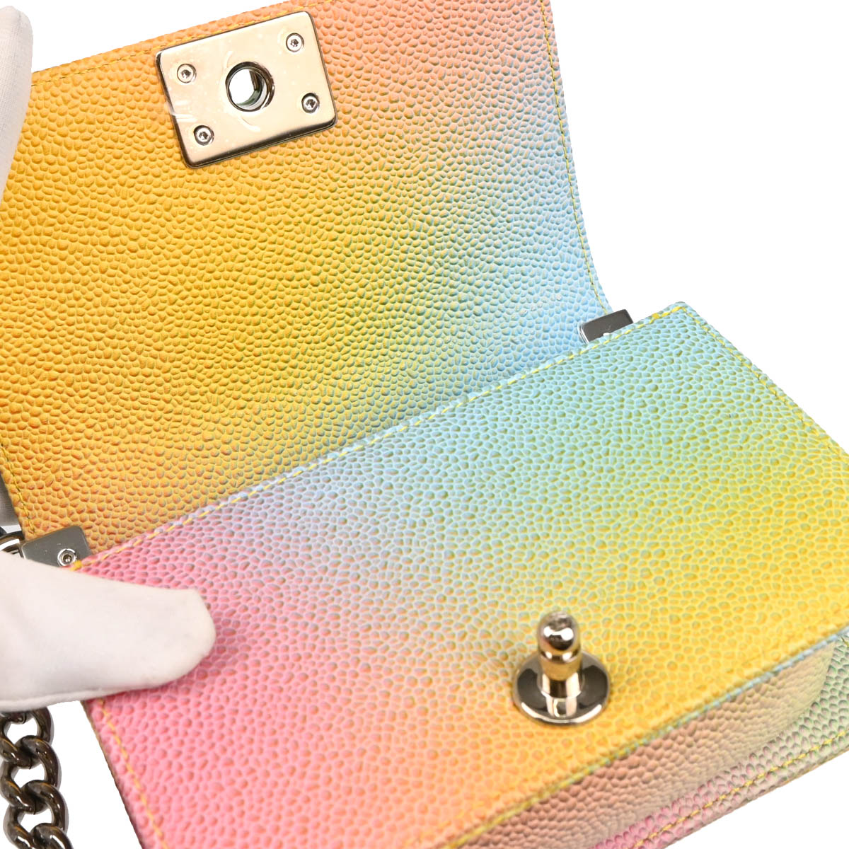Boy Chanel 2017 Pastel Color Caviar Mini Shoulder Bag