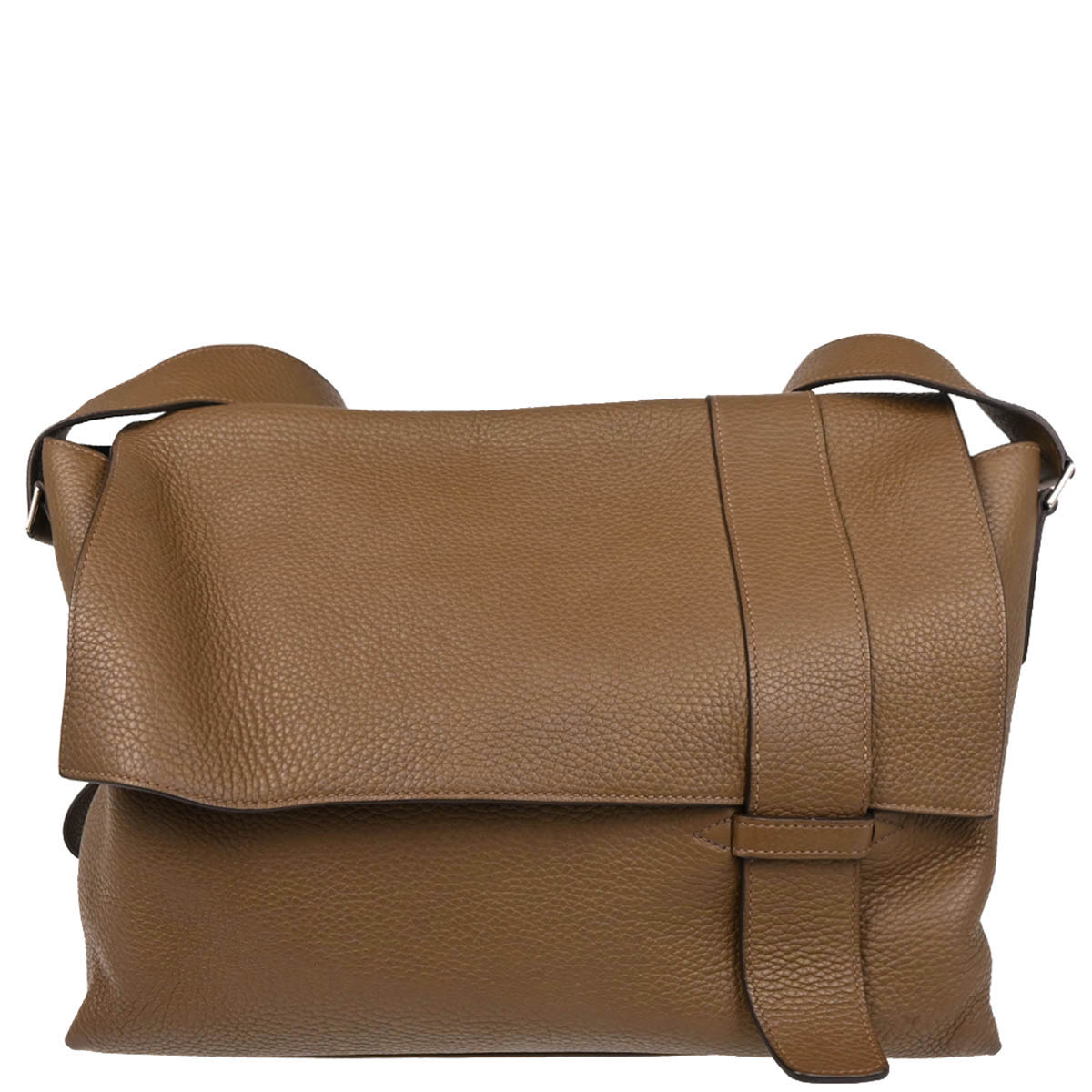 Hermes 2013 Taupe Gray Taurillon Clemence Alfred 35 Messenger Bag