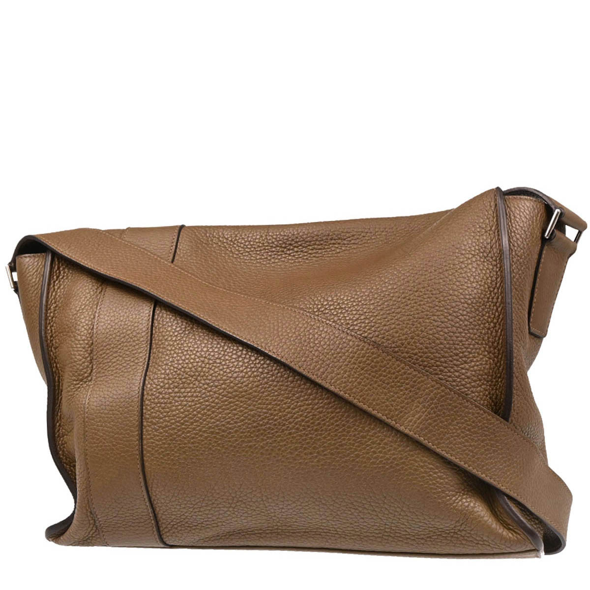 Hermes 2013 Taupe Gray Taurillon Clemence Alfred 35 Messenger Bag