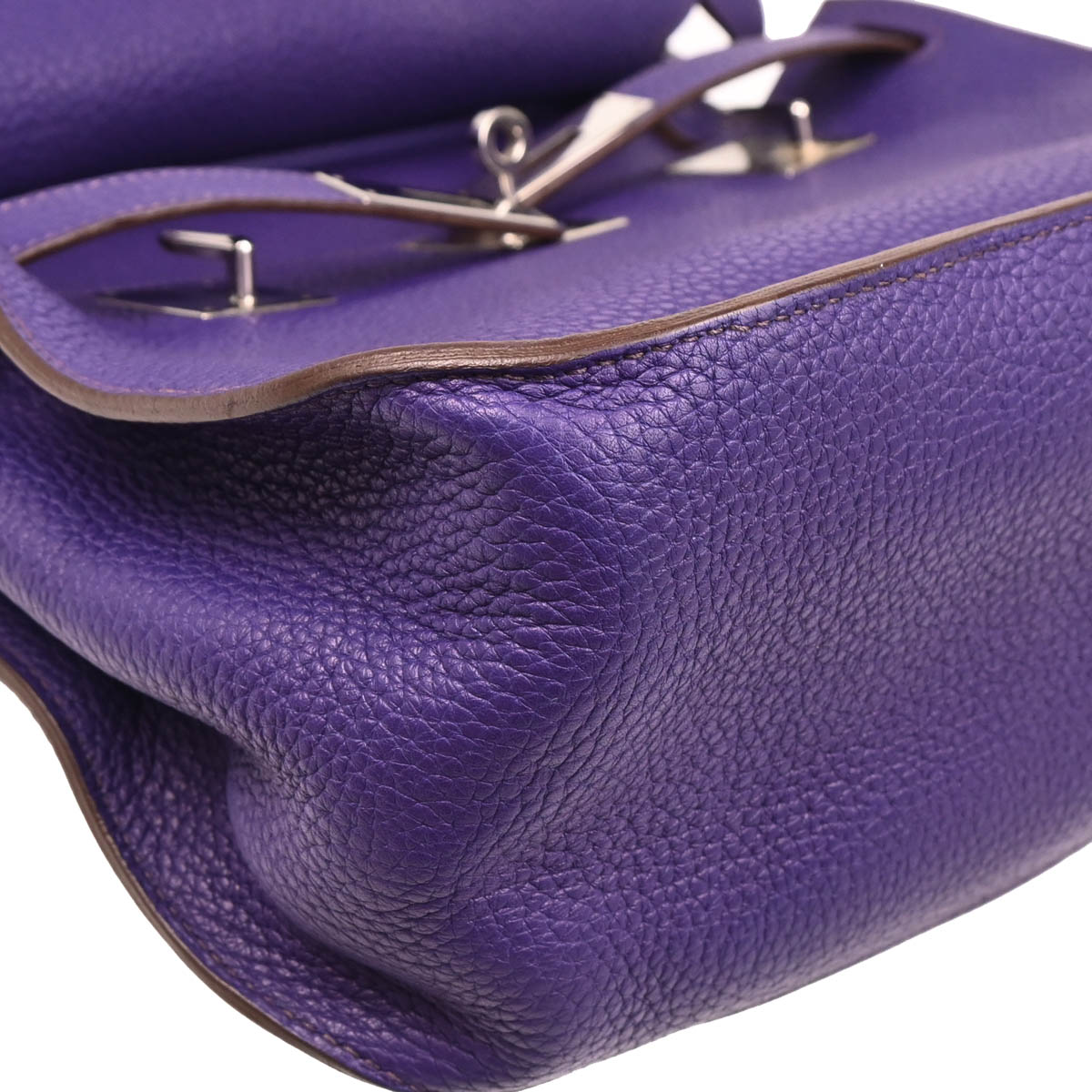 Hermes 2010 Iris Taurillon Clemence Jypsiere 28 Shoulder Bag