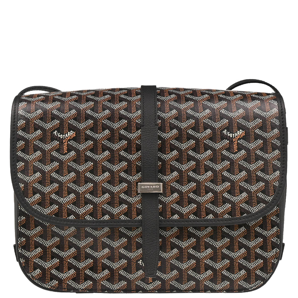 Goyard Black Belvedere MM Shoulder Bag
